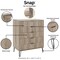 Manhattan Comfort 2-Piece DUMBO  5-Drawer Tall Dresser and DUMBO 10-Drawer Double Tall Dresser in Rustic Grey 2-DB04-GY - alternate 7